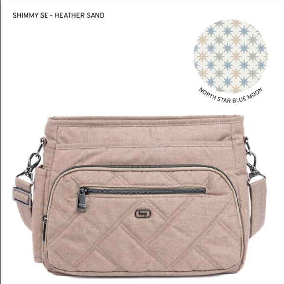 Brand New Lug Shimmy SE Crossbody Bag in Beautiful Heather Sand - Picture 1 of 5